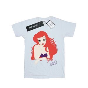The Little Mermaid Womens/Ladies Ariel Cotton Boyfriend T-Shirt / White